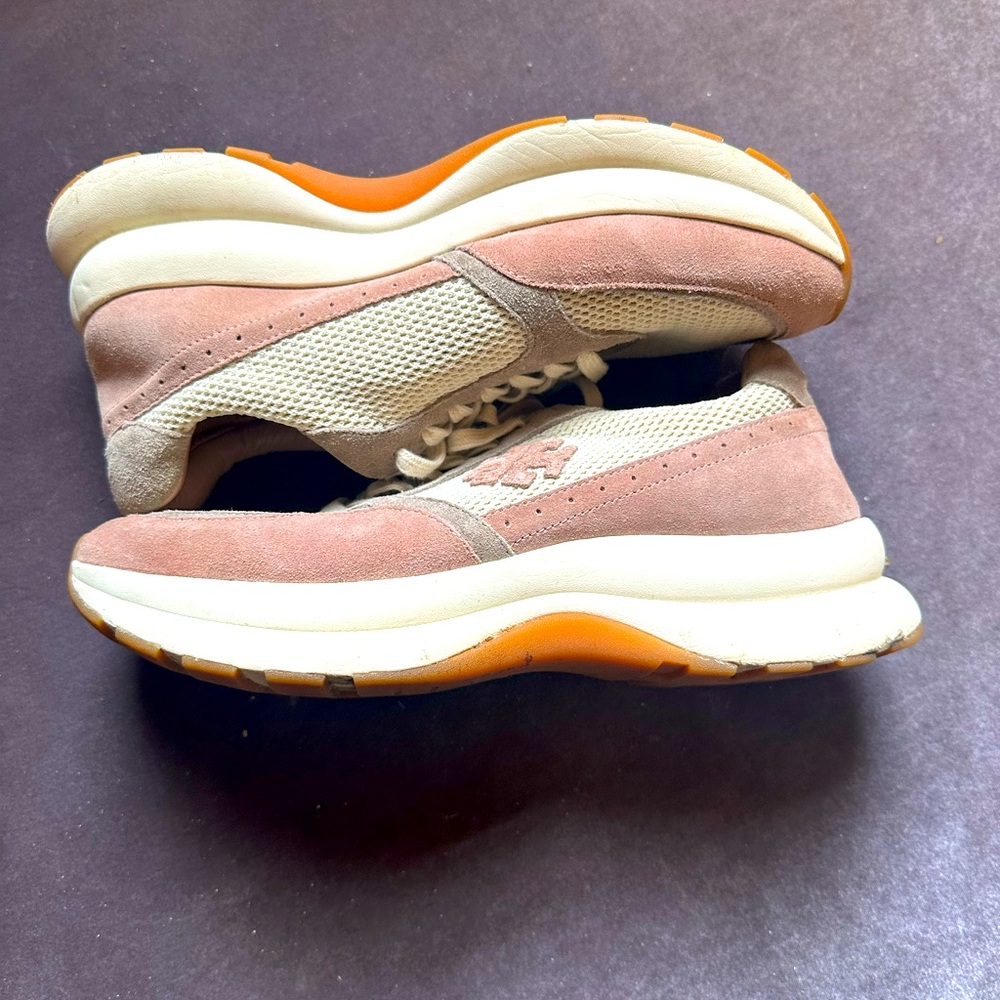 Tory Burch Pink and Cream Sneakers